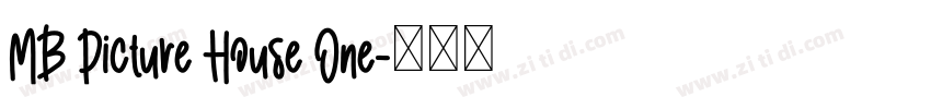 MB Picture House One字体转换